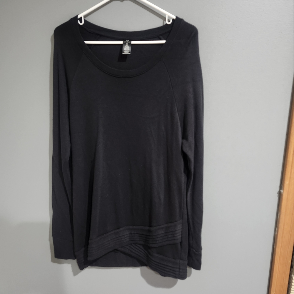 Active Life Black Long Sleeve Women's Top Size XXL